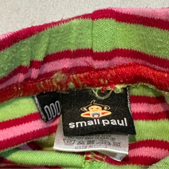 Paul Frank - Newborn Pink Floral Onesie and Striped Pants Set - Picture 2 of 4